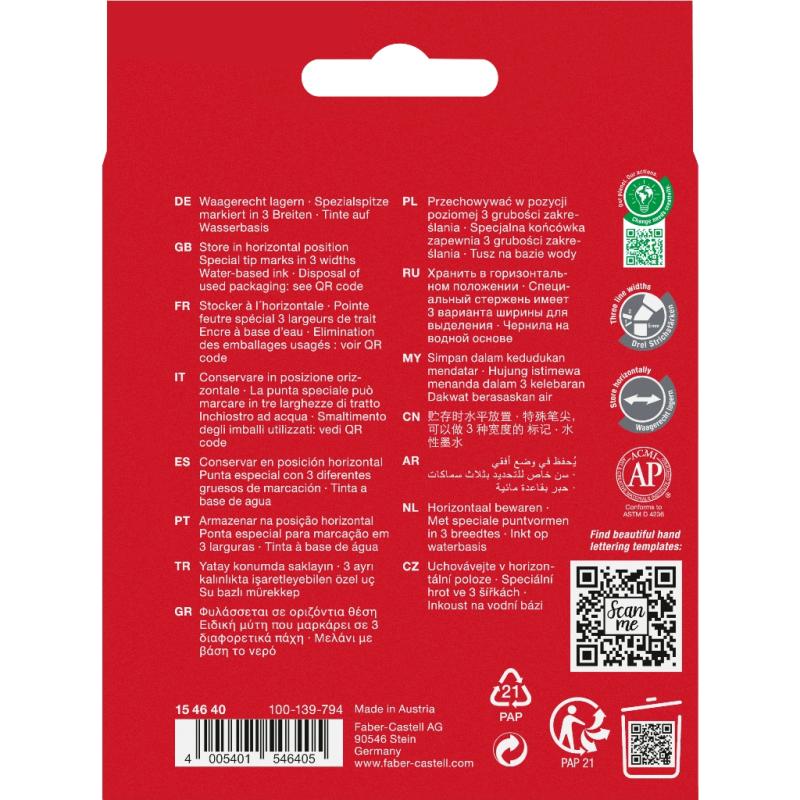 Faber-Castell Textliner 1546 metallic 4er Etui