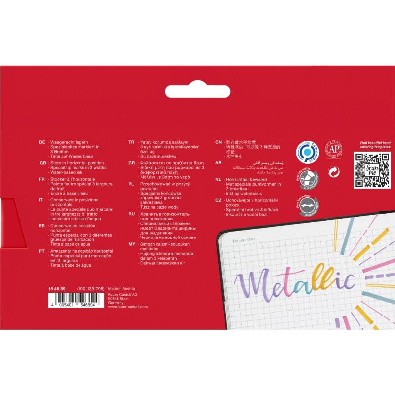 Faber-Castell Textliner TL46 metallic 8er Etui