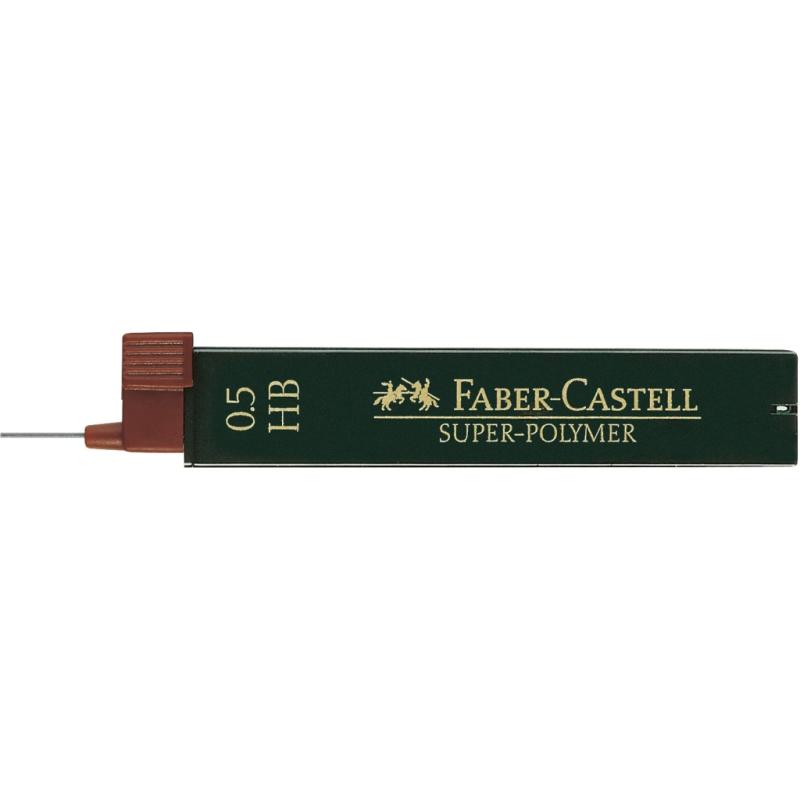 Faber-Castell 12 Fein-Minen Super-Polymer 0.5 mm HB