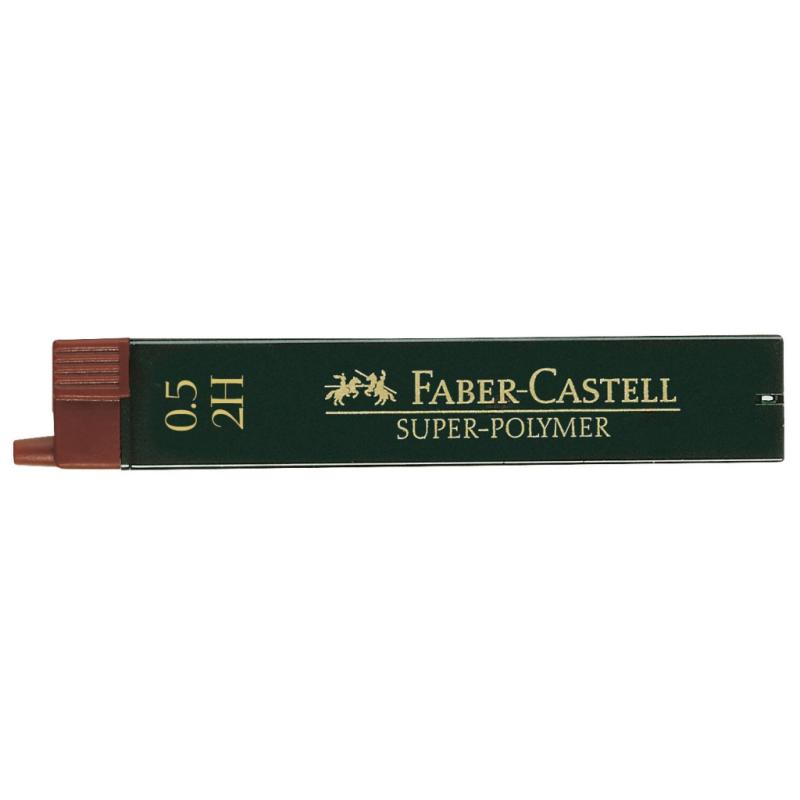 Faber-Castell 12 Fein-Minen Super-Polymer 0.5 mm 2H