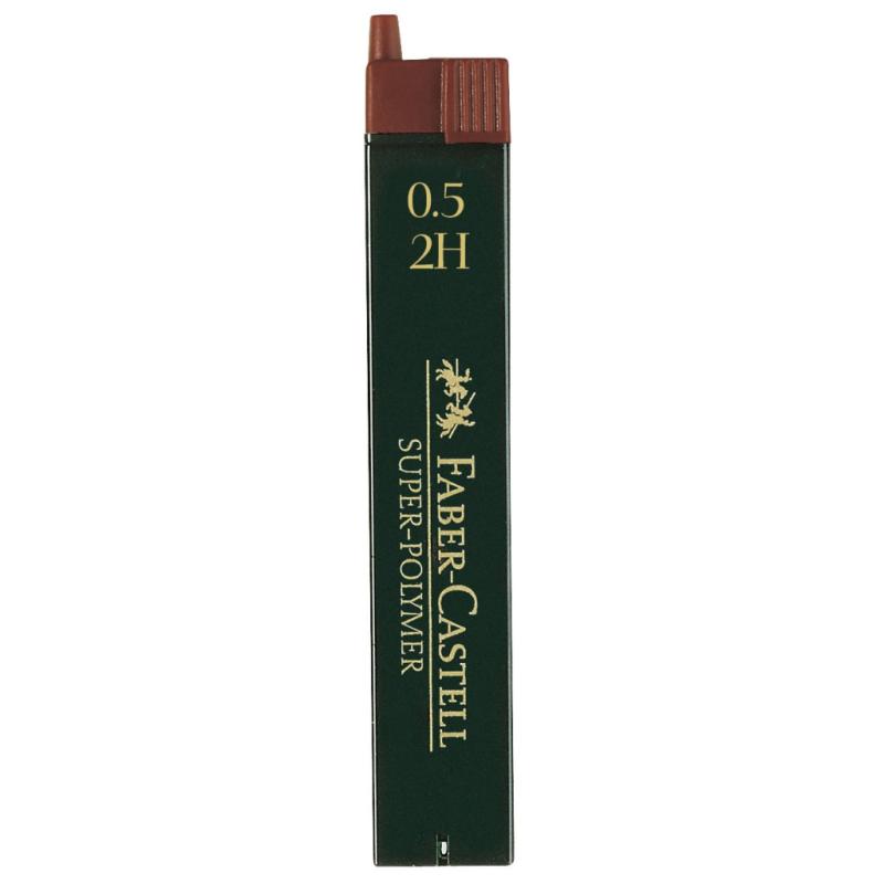 Faber-Castell 12 Fein-Minen Super-Polymer 0.5 mm 2H