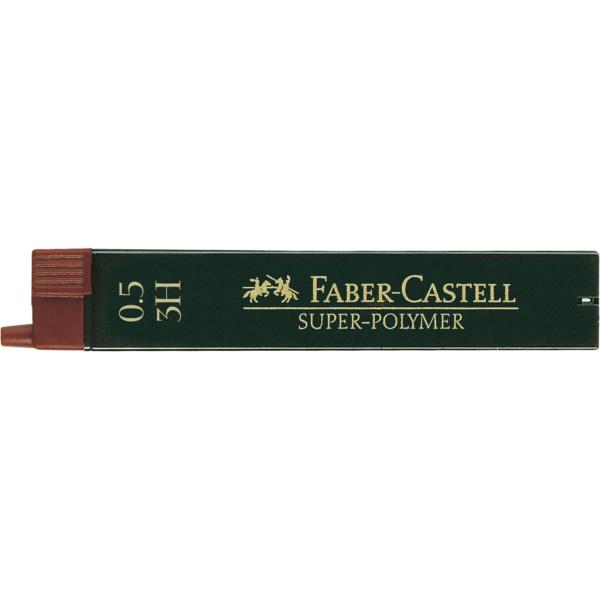Faber-Castell 12 Fein-Minen Super-Polymer 0.5 mm 3H