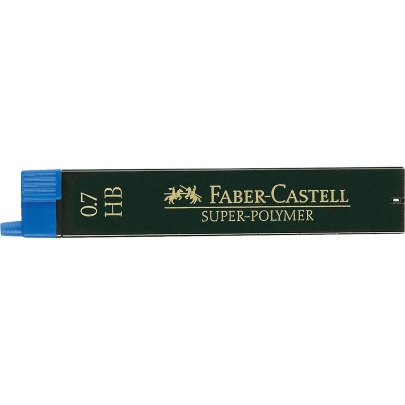 Faber-Castell 12 Fein-Minen Super-Polymer 0,7 mm HB