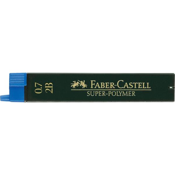 Faber-Castell 12 Fein-Minen Super-Polymer 0,7 mm 2B
