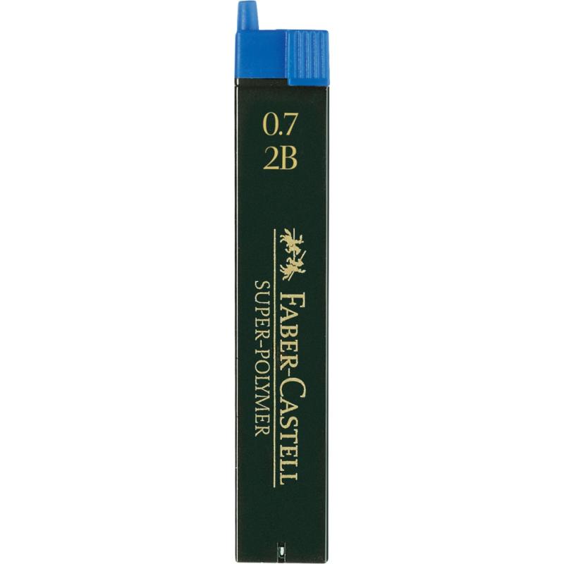 Faber-Castell 12 Fein-Minen Super-Polymer 0,7 mm 2B