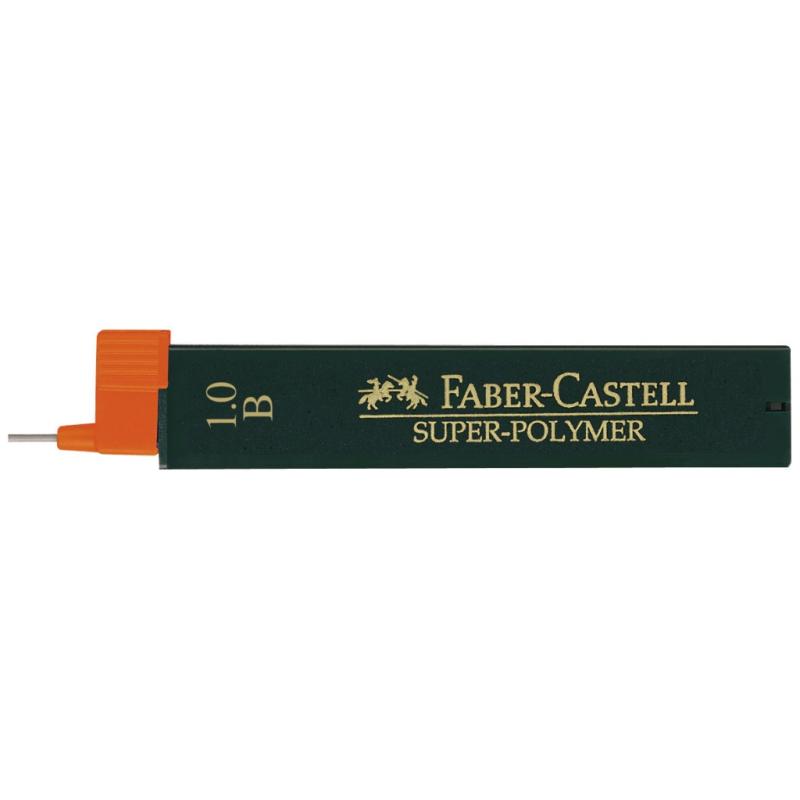 Faber-Castell 12 Fein-Minen Super-Polymer 1,0 mm B