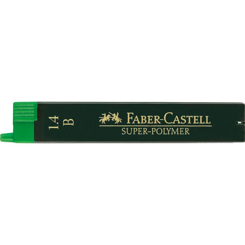 Faber-Castell 6 Fein-Minen Super-Polymer 1,4 mm B