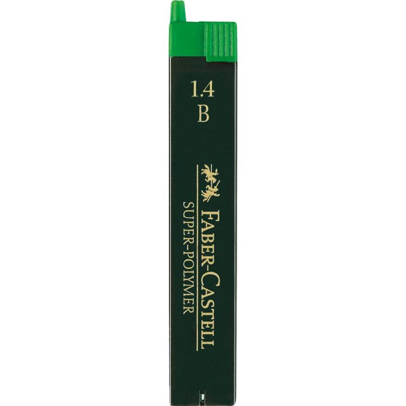 Faber-Castell 6 Fein-Minen Super-Polymer 1,4 mm B