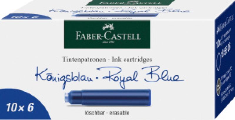 Faber-Castell Standard Tintenpatrone löschbar - königsblau