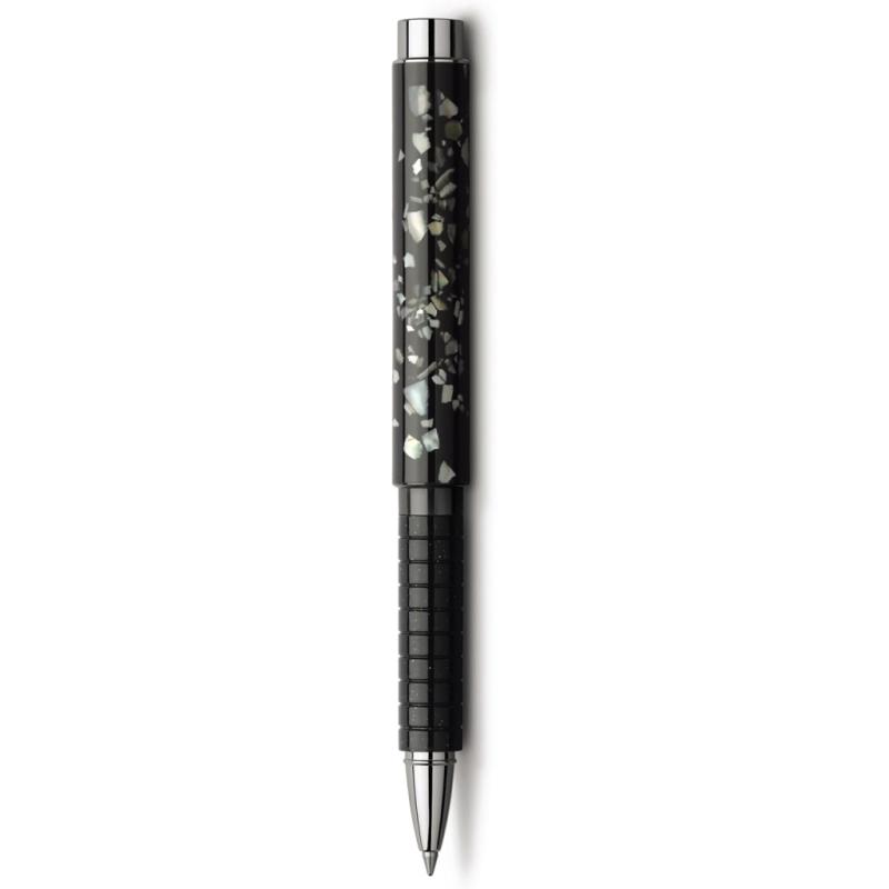 Faber-Castell Tintenroller Basic M perlmutt schwarz