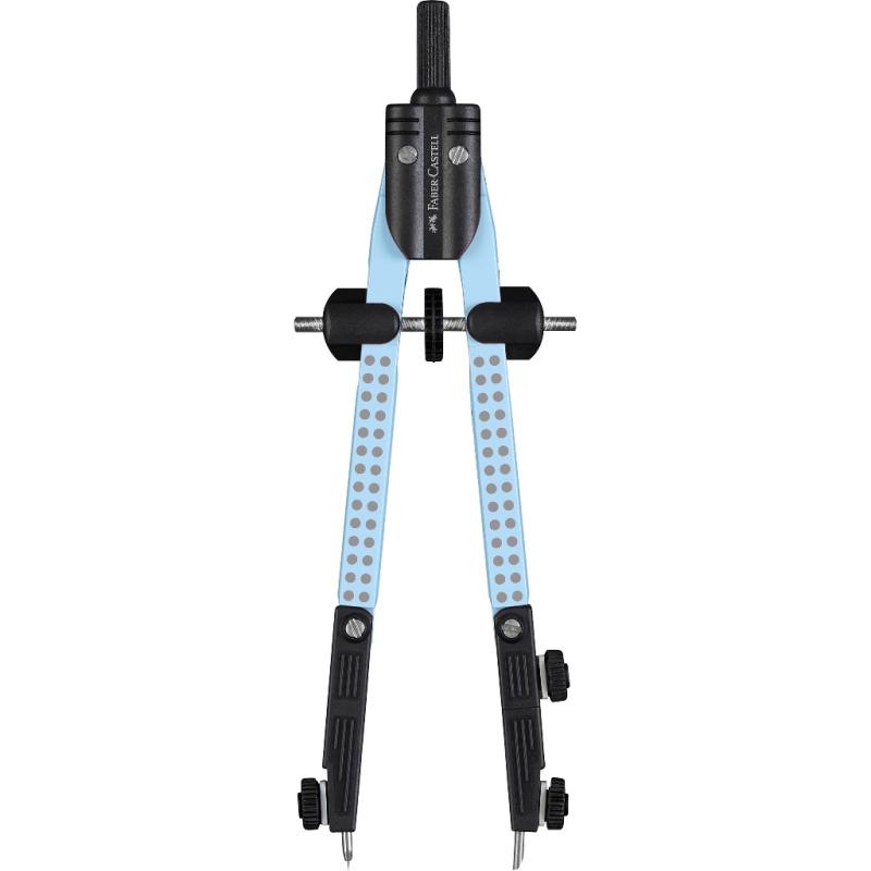 Faber-Castell Schnellverstellzirkel Gelenke Grip skyblue