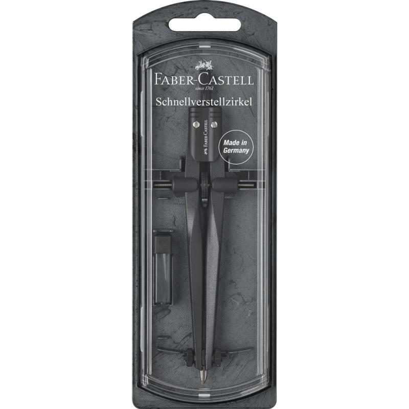 Faber-Castell Schnellverstellzirkel Stream black stone