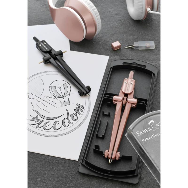 Faber-Castell Schnellverstellzirkel Stream gold