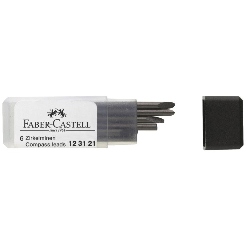 Faber-Castell Zirkelmine H 6 Stück Dose