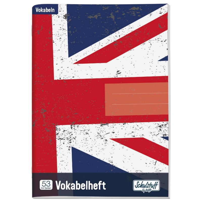 Häfft Schulstuff Vokabelheft A5 Lineatur 53 Union Jack