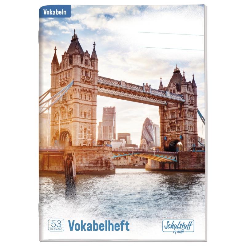 Häfft Schulstuff Vokabelheft A5 Lineatur 54 Tower Bridge
