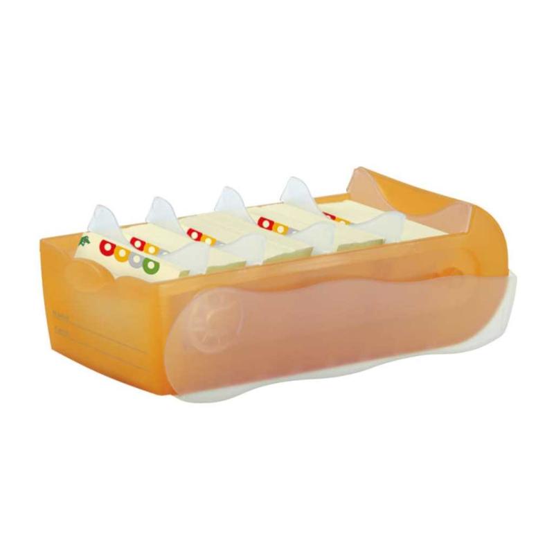 Han Karteibox Croco A8 transluzent-orange