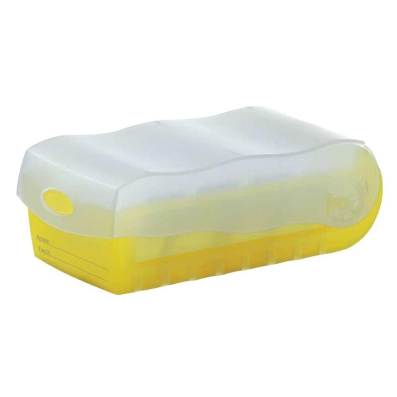 Han Karteibox Croco A8 transluzent-gelb