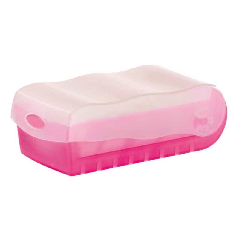 Han Karteibox Croco A8 transluzent-pink