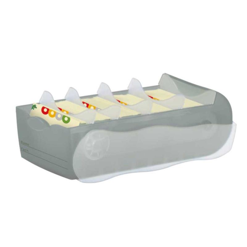 Han Karteibox Croco A8 transluzent-grau