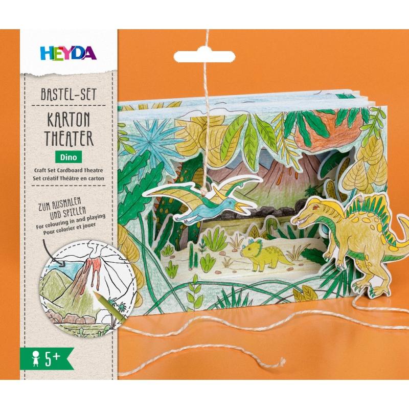 Heyda Bastel-Set Karton-Theater „Dino“