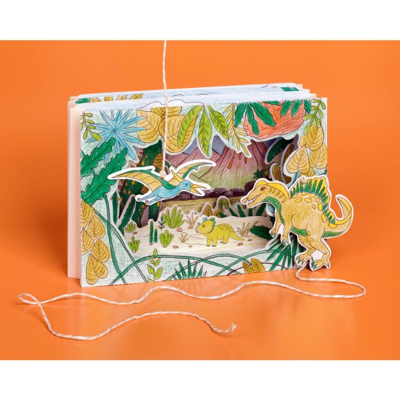 Heyda Bastel-Set Karton-Theater „Dino“