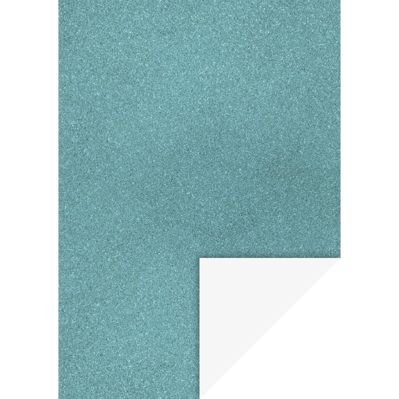 Heyda Glitterkarton A4 200g/m² hellblau