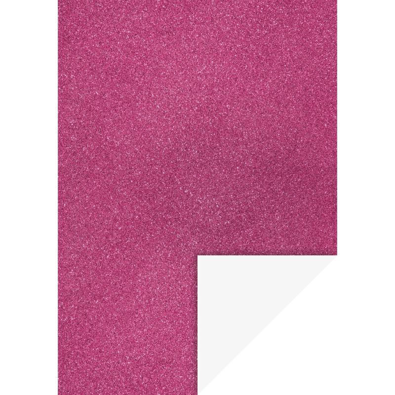 Heyda Glitterkarton A4 200g/m² fuchsia