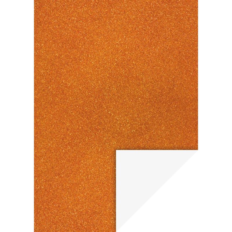 Heyda Glitterkarton A4 200g/m² orange