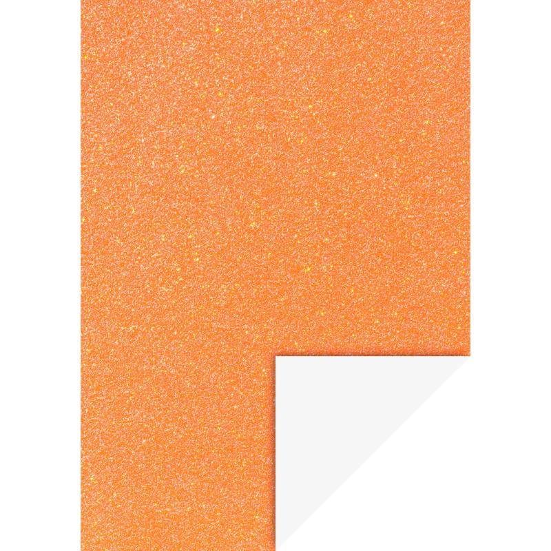 Heyda Glitterkarton A4 200g/m² neon orange