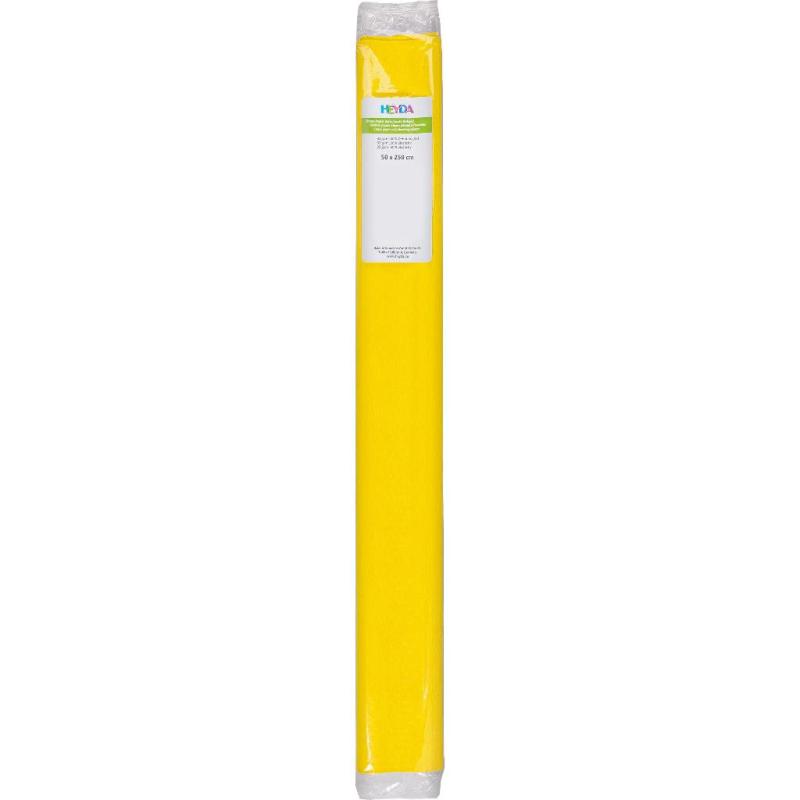 Heyda Krepp-Papier Rolle 50 x 250 cm 32g/m² sonnengelb