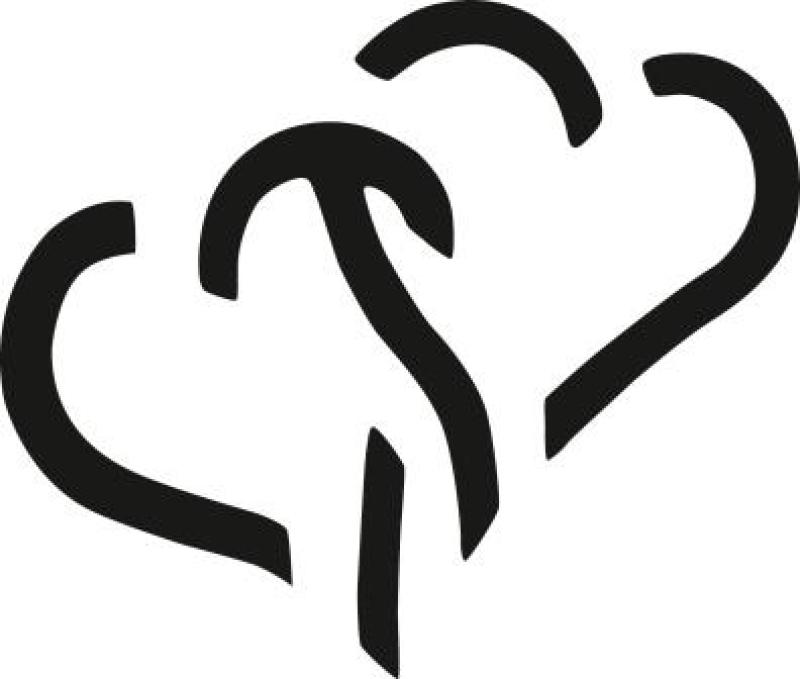 Heyda Motivstanzer klein Doppelherz