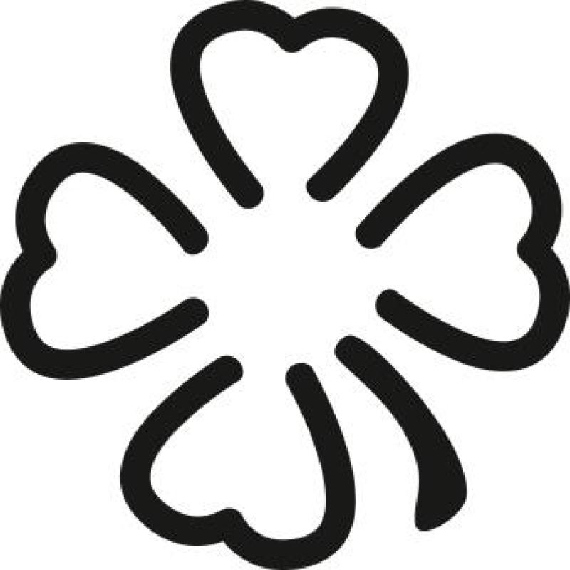 Heyda Motivstanzer klein Pop-Up Kleeblatt