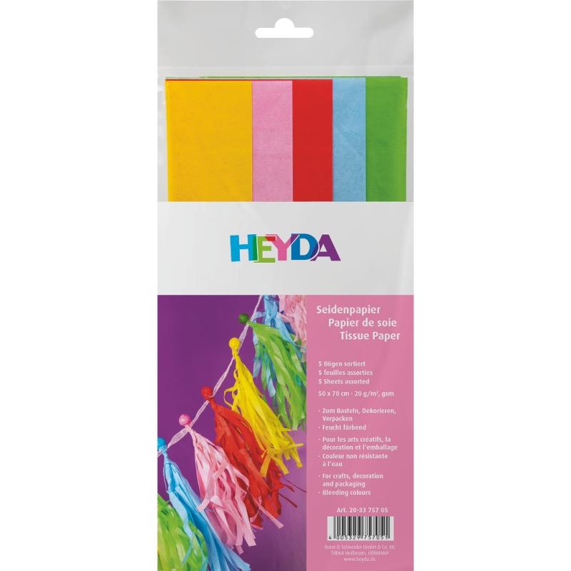 Heyda Seidenpapier 50 x 70 cm Sortierung 1