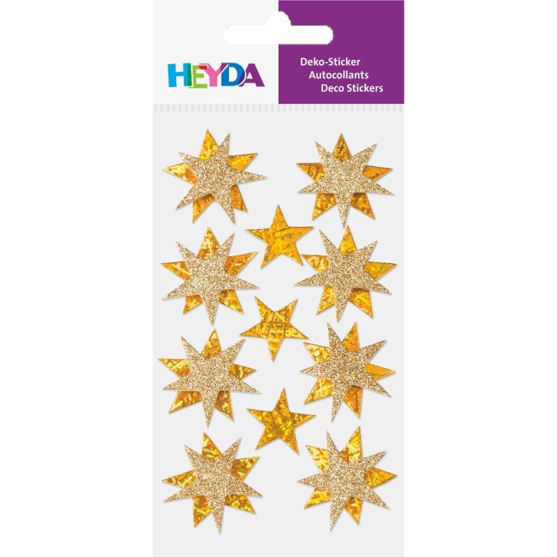 Heyda Sticker-Mix Sterne gold