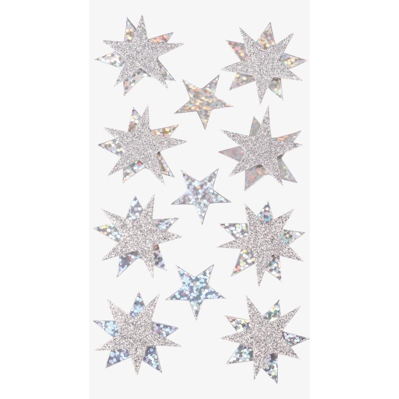 Heyda Sticker-Mix Sterne silber