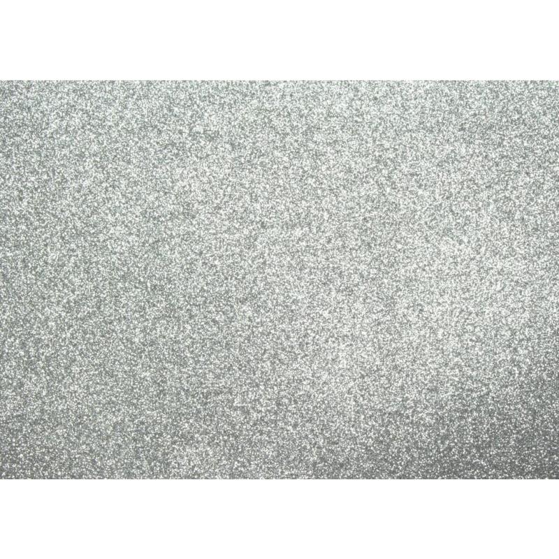 Kangaro Glitterkarton 50 x 70 cm 300g/m² silber