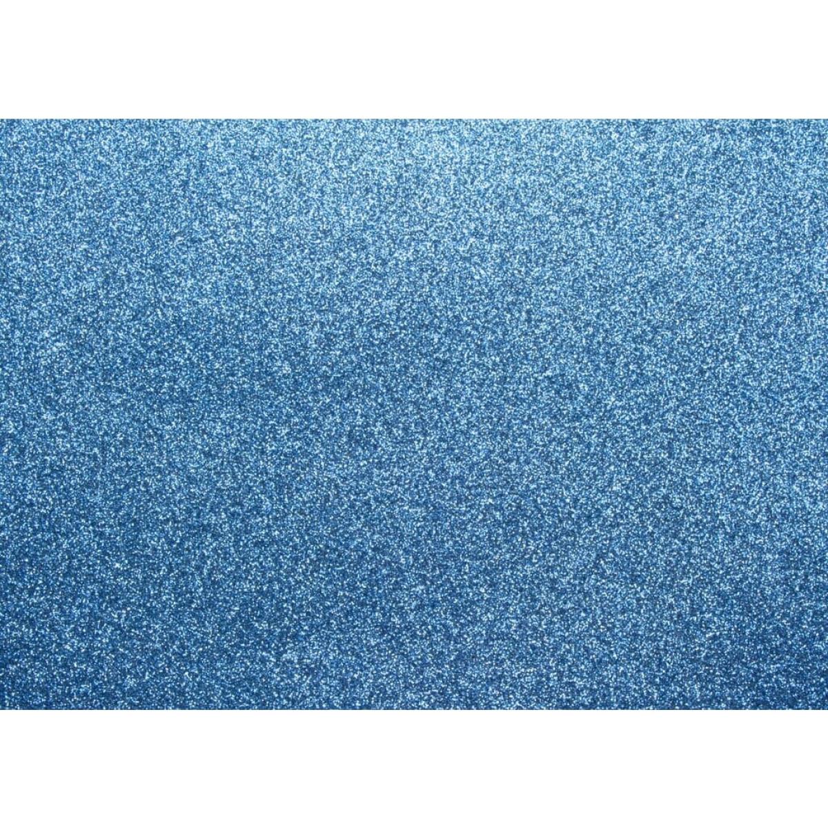 Kangaro Glitterkarton 50 x 70 cm 300g/m² chromblau