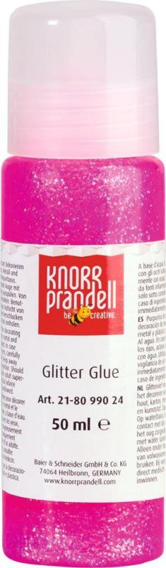 KNORRprandell Glitterfarbe Glitter Glue neonpink