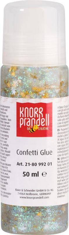 KNORRprandell Glitterfarbe Confetti Glue Sterne gold