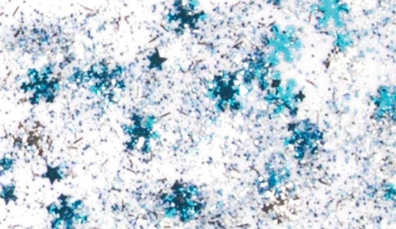KNORRprandell Glitterfarbe Confetti Glue Eiskristalle blau