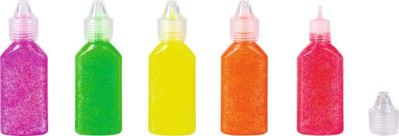 KNORRprandell Glitterfarbe Glitter Glue Set neon