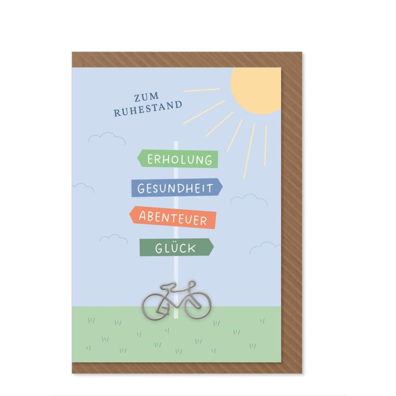 Komma³ Grußkarte Clip Card Square 1000 Dank