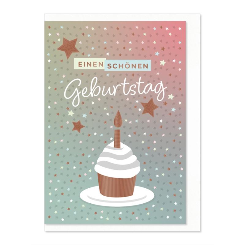 Komma³ Grußkarte Good Luck Einen schönen Geburtstag
