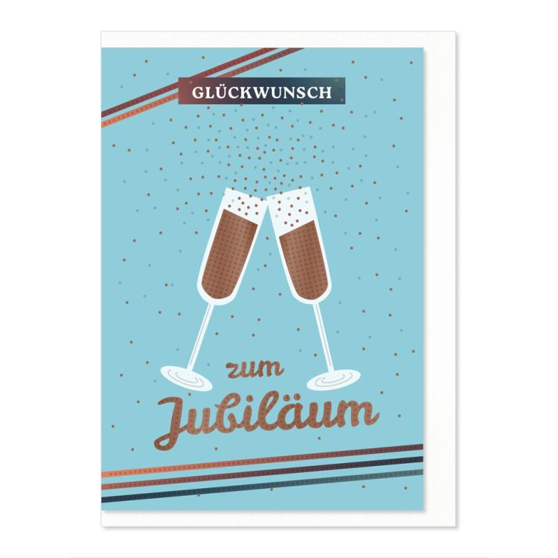 Komma³ Grußkarte Good Luck Zum Jubiläum