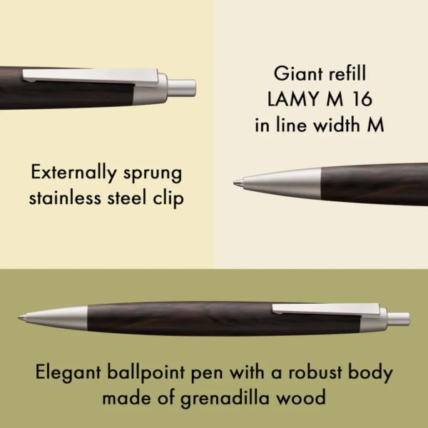 Lamy Kugelschreiber 2000 blackwood