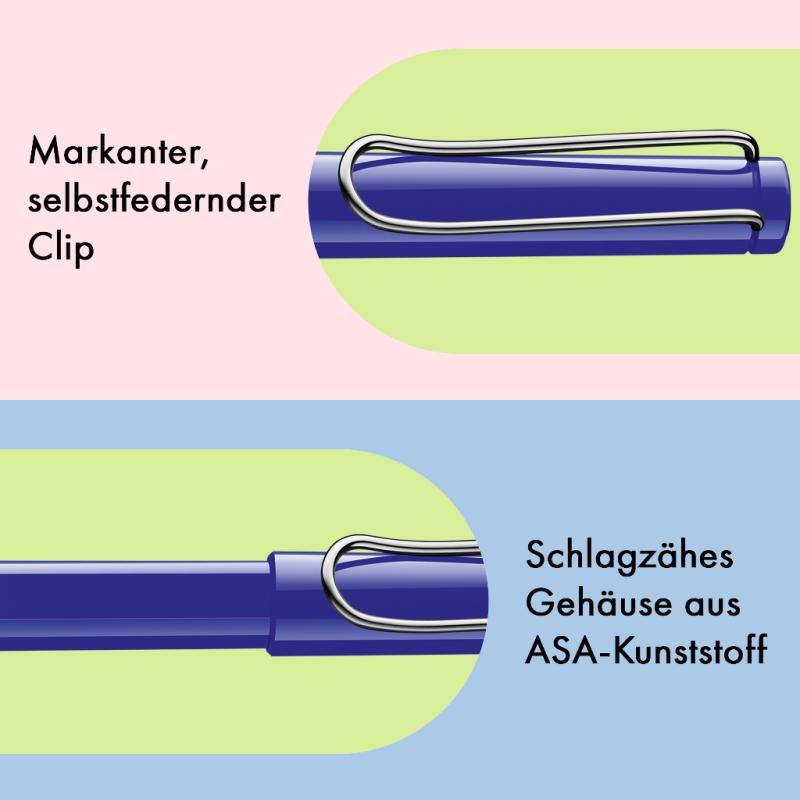 LAMY Tintenpatronenroller safari roll-ink blue