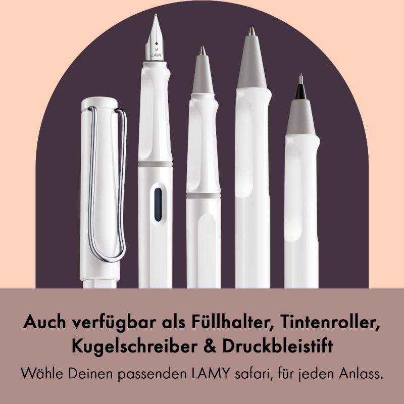 LAMY Tintenpatronenroller safari roll-ink white