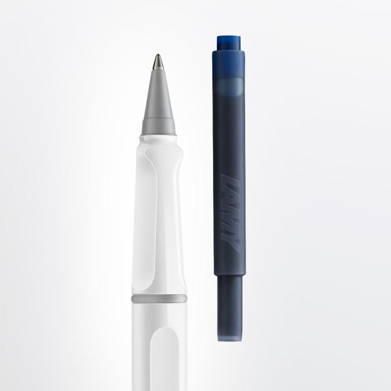 LAMY Tintenpatronenroller safari roll-ink white