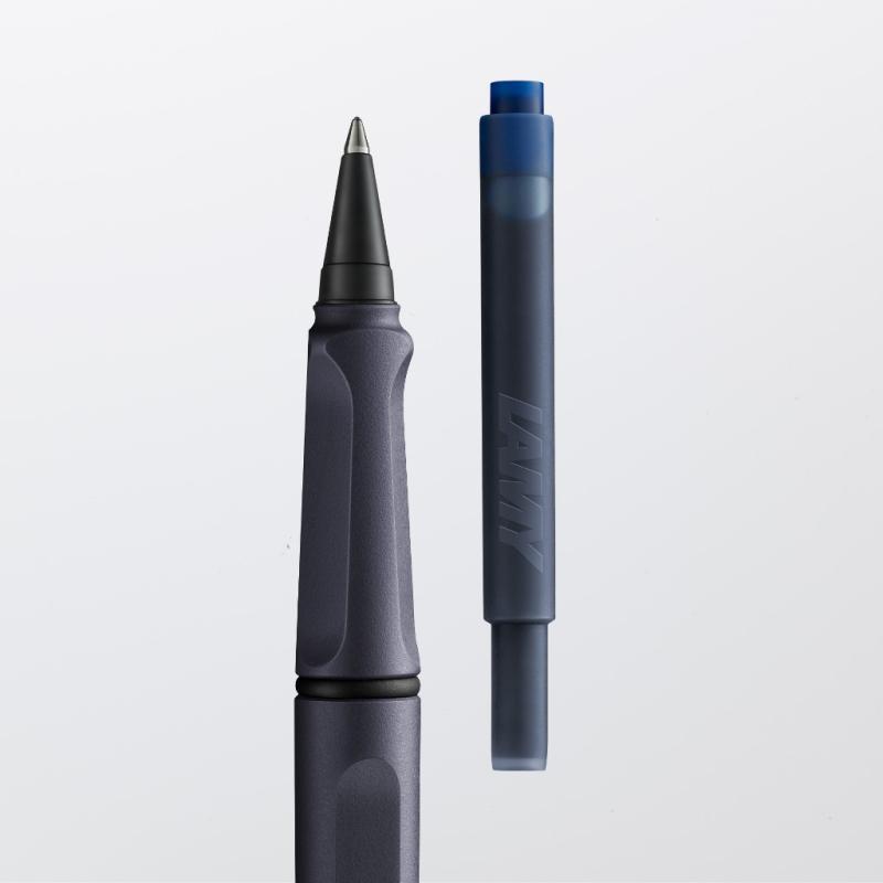 LAMY Tintenpatronenroller safari roll-ink steel black